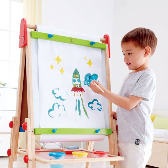 Hape All-in-One Easel Kid's Wooden Double-Sided Art Easel